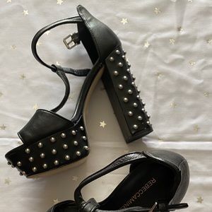 Gothic Stud Heels Buckled up